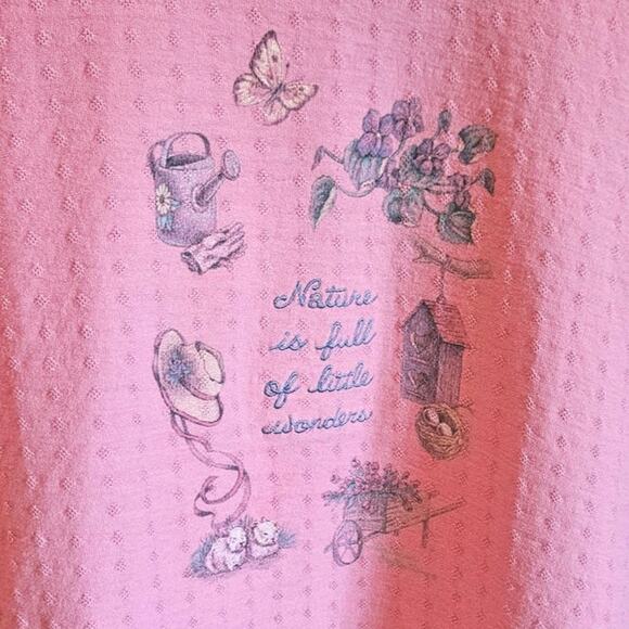 Vintage Northern Reflections Nature is Full of Little Wonders TShirt Pink Large* - Picture 3 of 6
